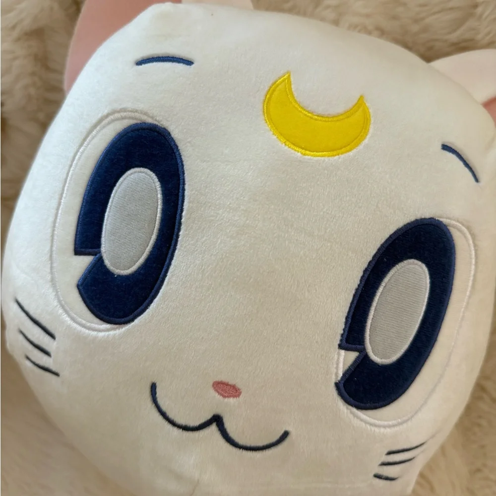 Sailor Moon Luna & Artemis Cat Mochi Plush Pillows Artemis White Cat